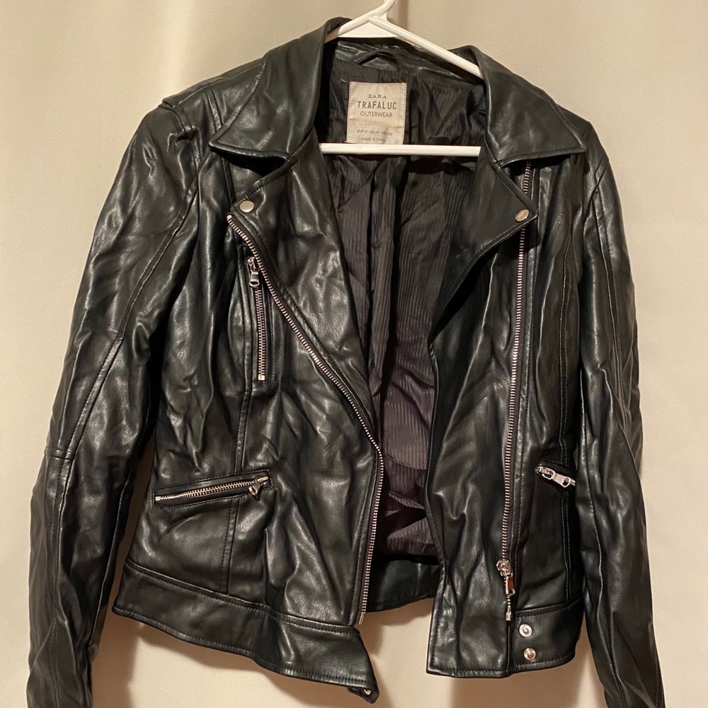 Zara leather jacket